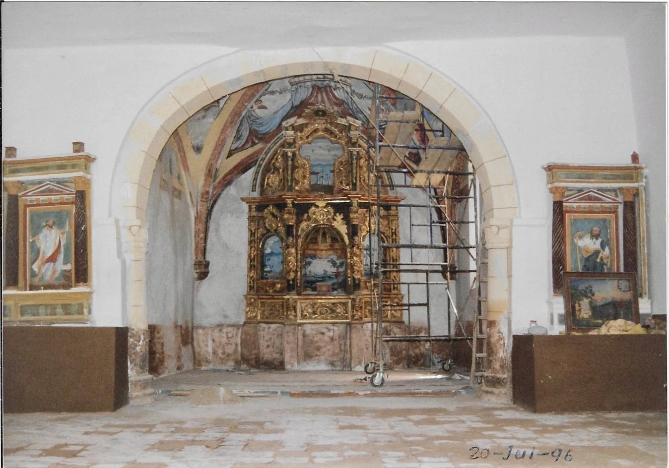 Interior de la ermita de Nuestra Señora de Ventosilla